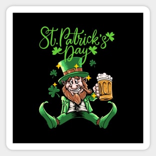 The Saint Patrick's Day with drunk Leprechaun holding beer? Why not? Sticker